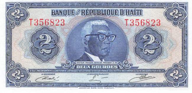 2 Gourdes p231A 1979 Haiti